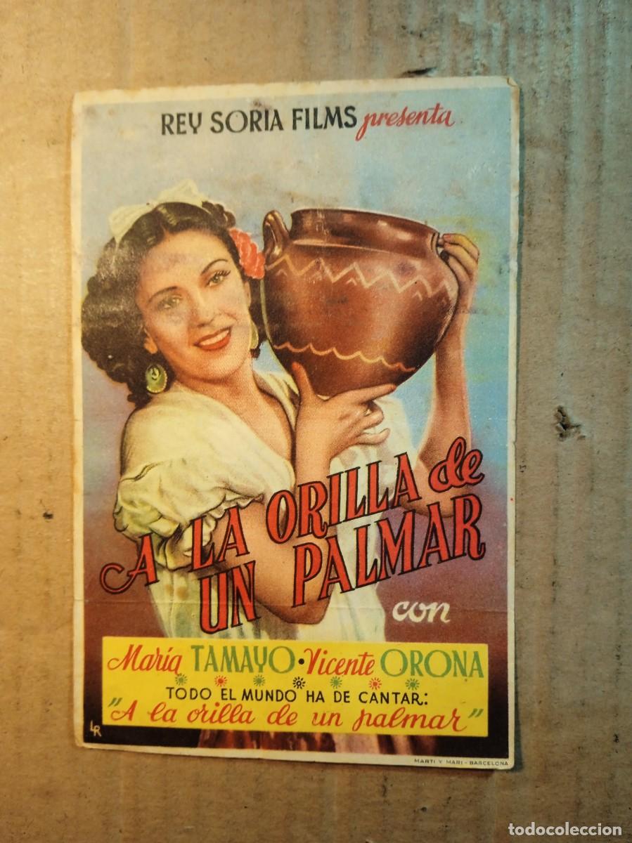 Cinema: FOLLETO DE MANO SIN PUBLICIDAD A LA ORILLA DE UN PALMAR