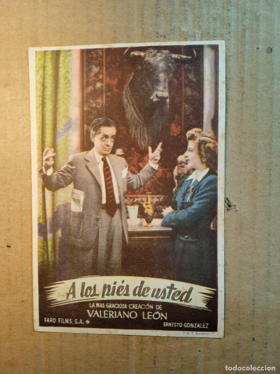  Flyers Publicitaires de films Anciens: FOLLETO DE MANO SIN PUBLICIDAD A LOS PIES DE USTED