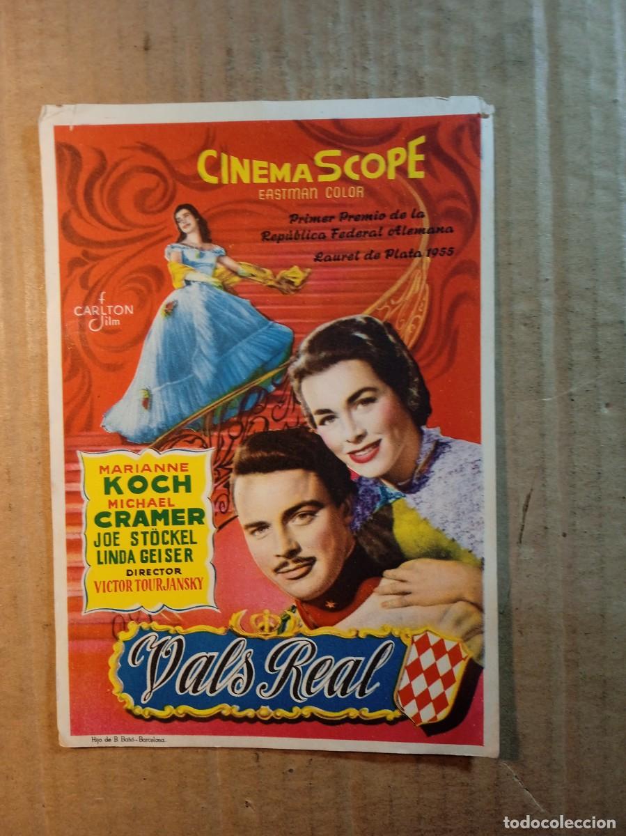 Folhetos de m&atilde;o de filmes antigos de cinema: FOLLETO DE MANO SIN PUBLICIDAD VALS REAL