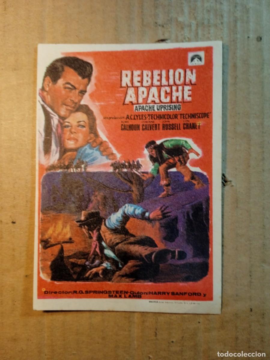 Kino: FOLLETO DE MANO SIN PUBLICIDAD REBELION APACHE