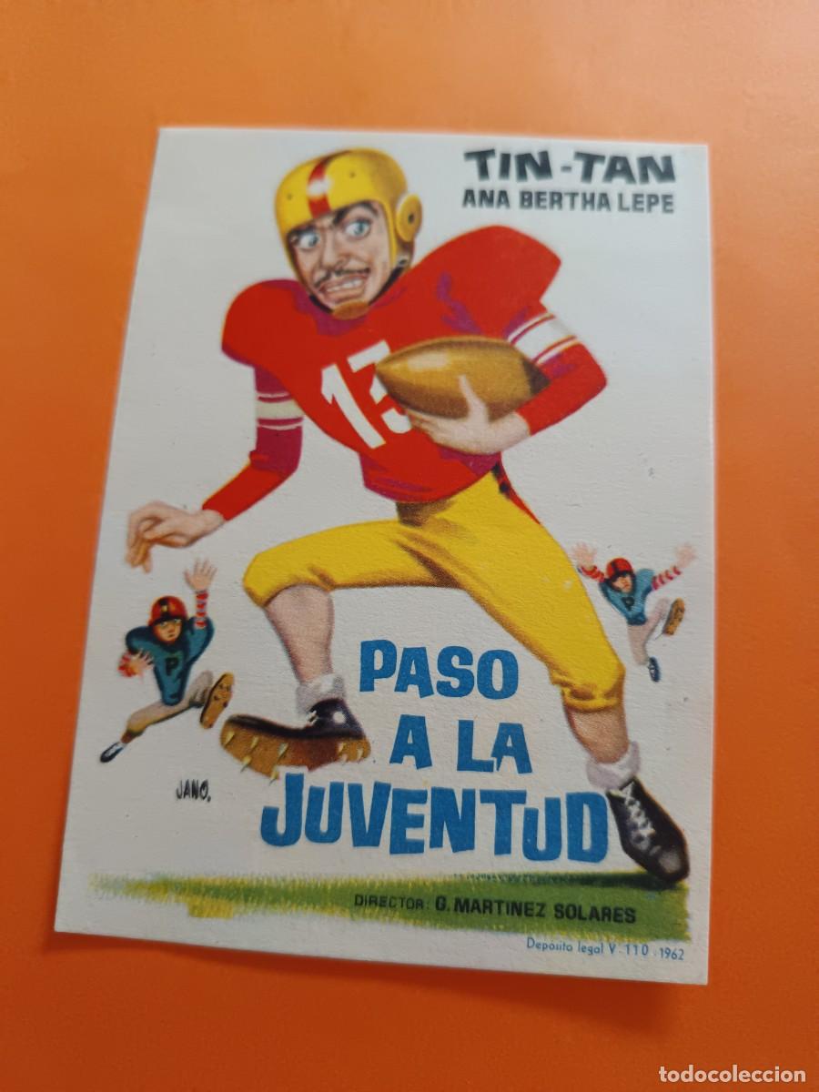 Folhetos de m&atilde;o de filmes antigos de cinema: PROGRAMA DE CINE PASO A LA JUVENTUD TIN-TAN