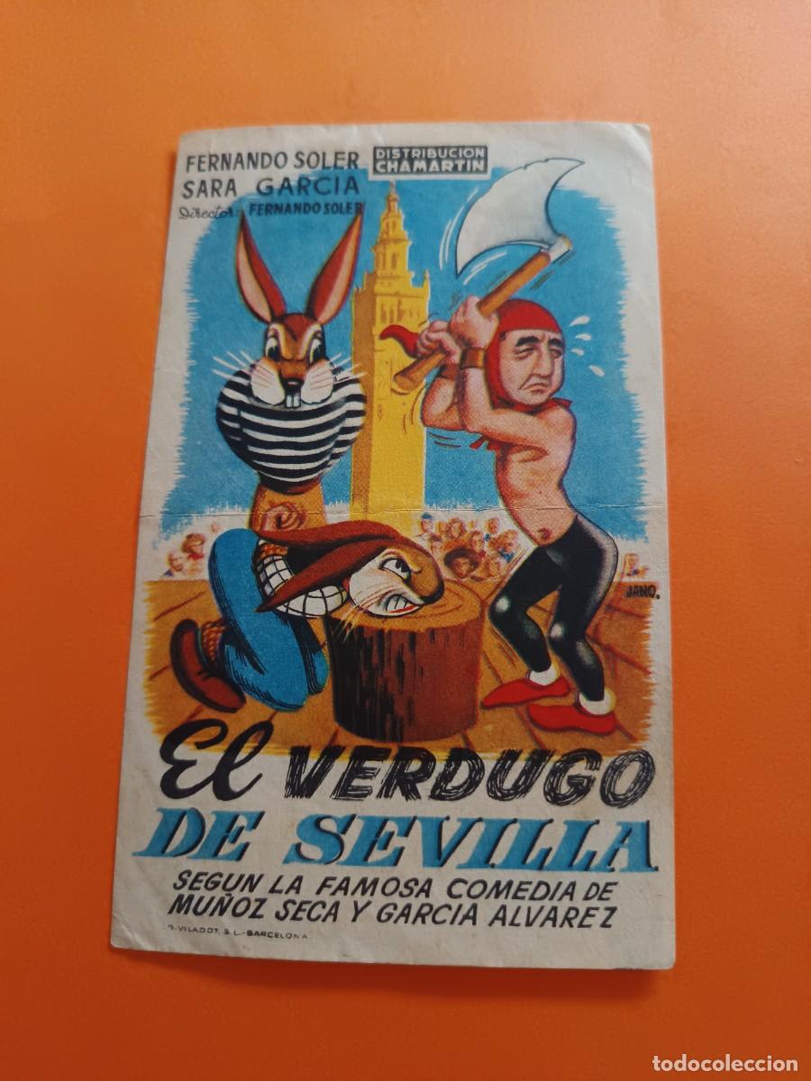 Cine: PROGRAMA DE CINE EL VERDUGO DE SEVILLA TIN-TAN