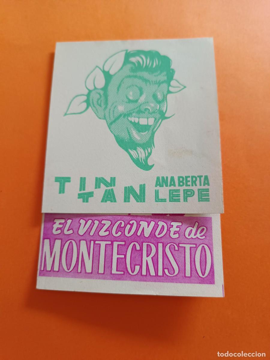  Foglietti di film di film antichi di cinema: PROGRAMA DE CINE EL VIZCONDE DE MONTECRISTO TIN-TAN