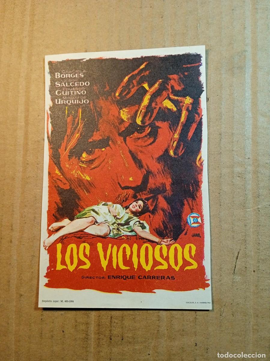 Cinema: FOLLETO DE MANO CON PUBLICIDAD LOS VICIOSOS