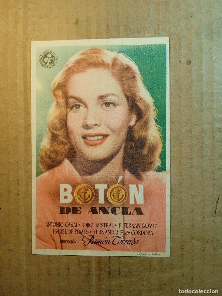  Flyers Publicitaires de films Anciens: FOLLETO DE MANO CON PUBLICIDAD BOT&Oacute;N DE ANCLA