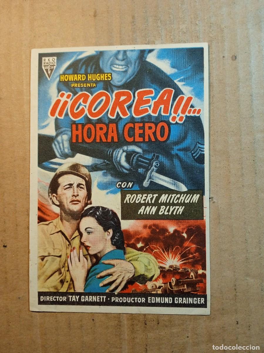  Flyers Publicitaires de films Anciens: FOLLETO DE MANO CON PUBLICIDAD COREA HORA CERO
