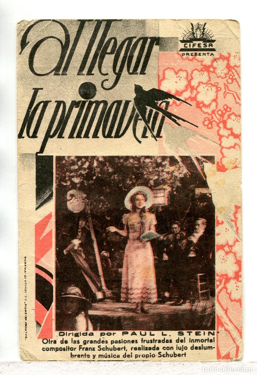Cine: AL LLEGAR LA PRIMAVERA, de Paul L. Stein.