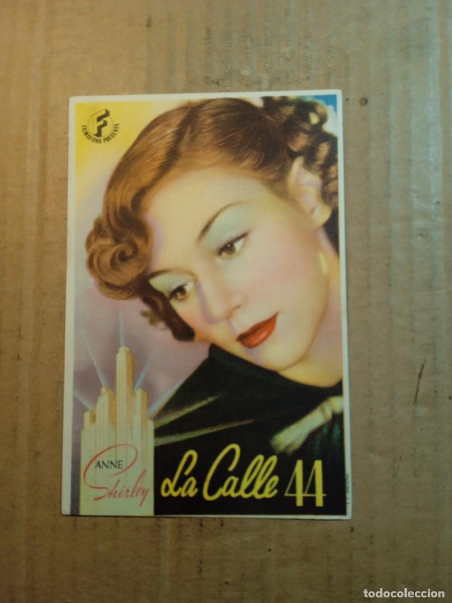 Cine: FOLLETO DE MANO CON PUBLICIDAD LA CALLE 44