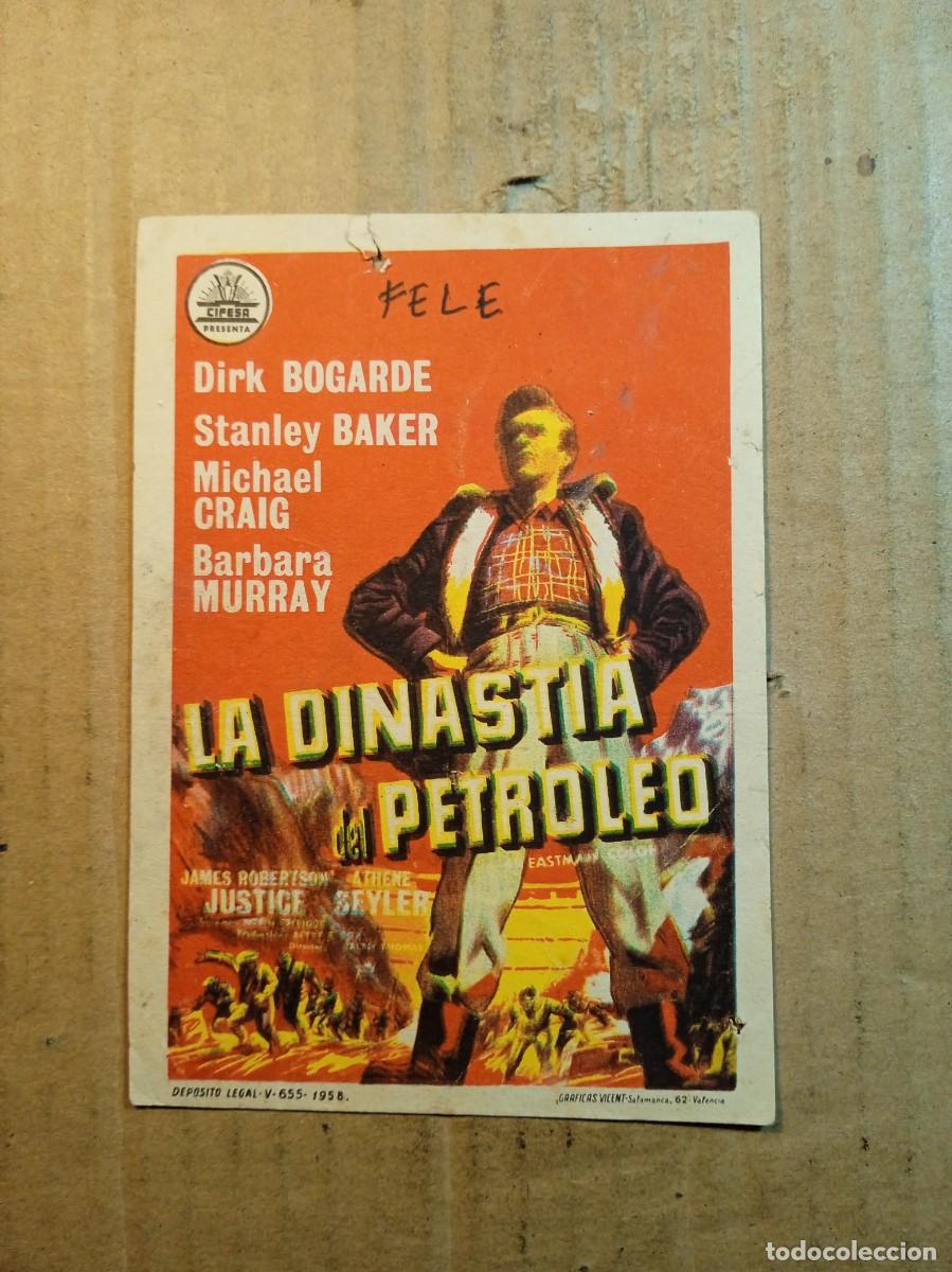  Flyers Publicitaires de films Anciens: FOLLETO DE MANO CON PUBLICIDAD LA DINAST&Iacute;A DEL PETR&Oacute;LEO