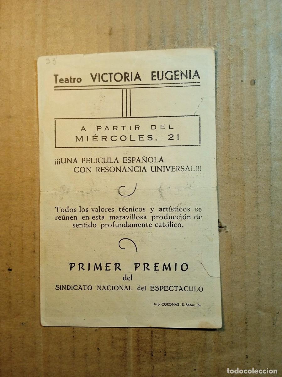 Cine: FOLLETO DE MANO CON PUBLICIDAD LA FE - Foto 2