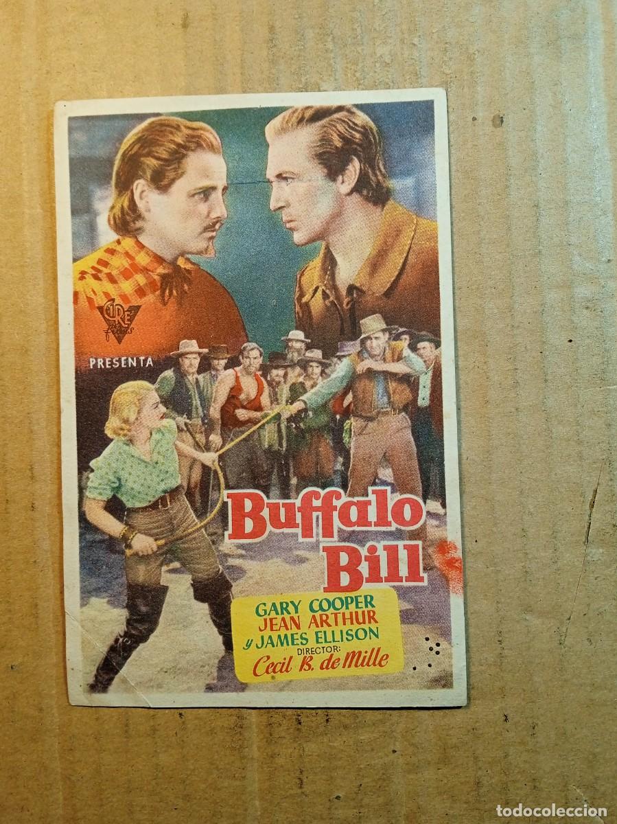  Flyers Publicitaires de films Anciens: FOLLETO DE MANO CON PUBLICIDAD BUFFALO BILL