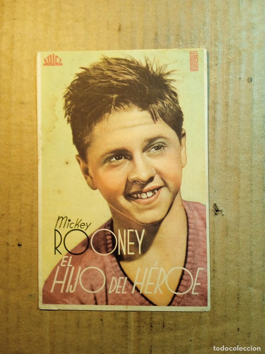 Cinema: FOLLETO DE MANO CON PUBLICIDAD EL HIJO DEL H&Eacute;ROE