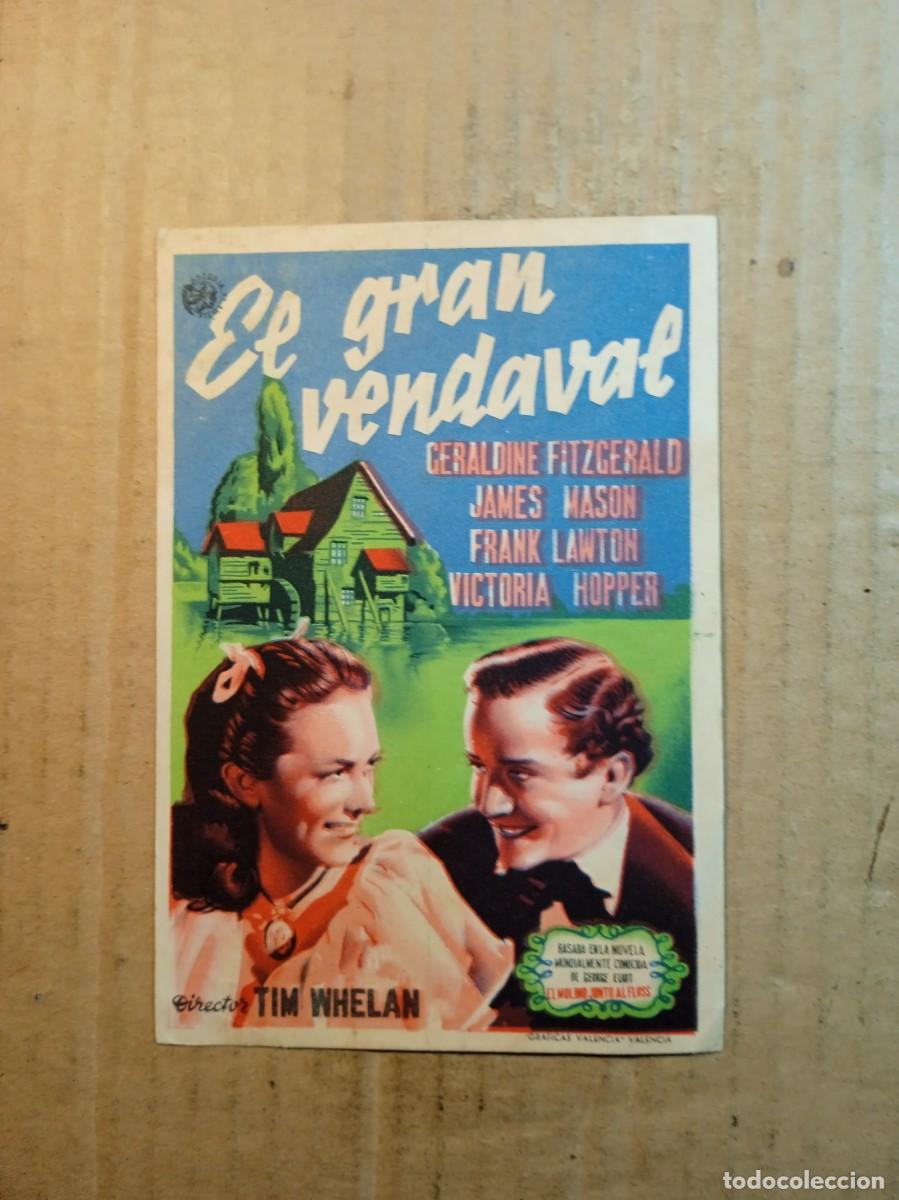  Flyers Publicitaires de films Anciens: FOLLETO DE MANO CON PUBLICIDAD EL GRAN VENDAVAL