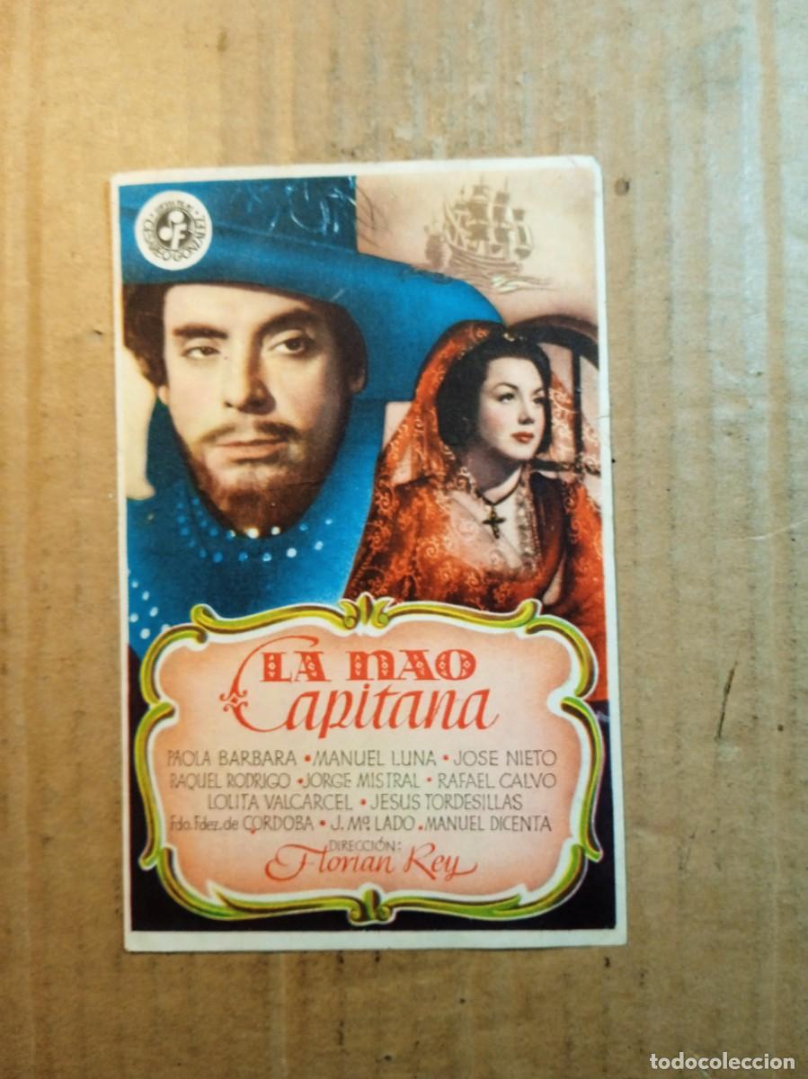  Flyers Publicitaires de films Anciens: FOLLETO DE MANO CON PUBLICIDAD LA NAO CAPITANA