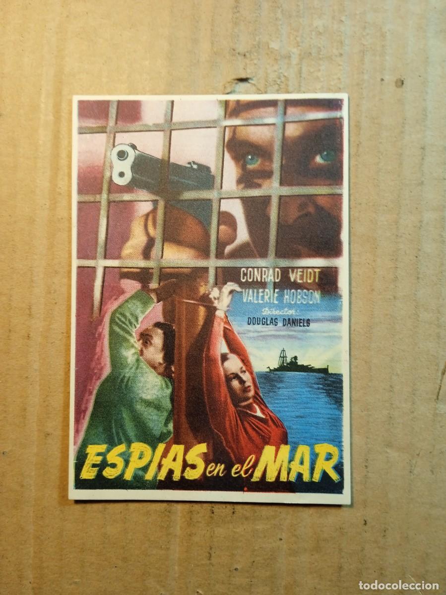 Folhetos de m&atilde;o de filmes antigos de cinema: FOLLETO DE MANO CON PUBLICIDAD ESP&Iacute;AS EN EL MAR