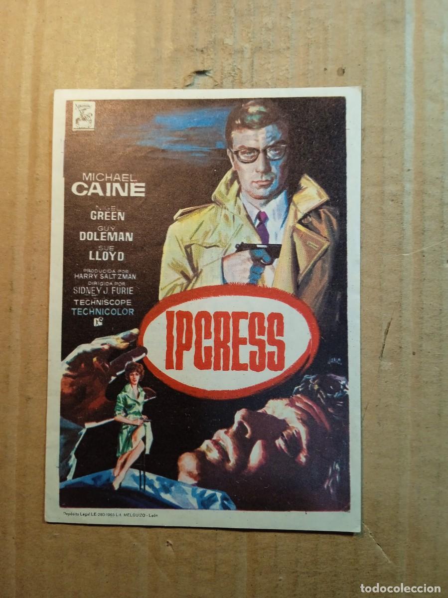  Foglietti di film di film antichi di cinema: FOLLETO DE MANO CON PUBLICIDAD IPCRESS