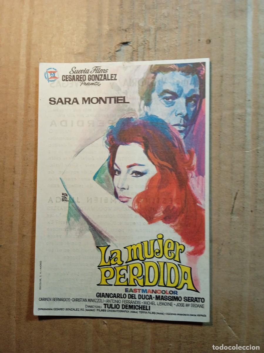  Flyers Publicitaires de films Anciens: FOLLETO DE MANO CON PUBLICIDAD LA MUJER PERDIDA