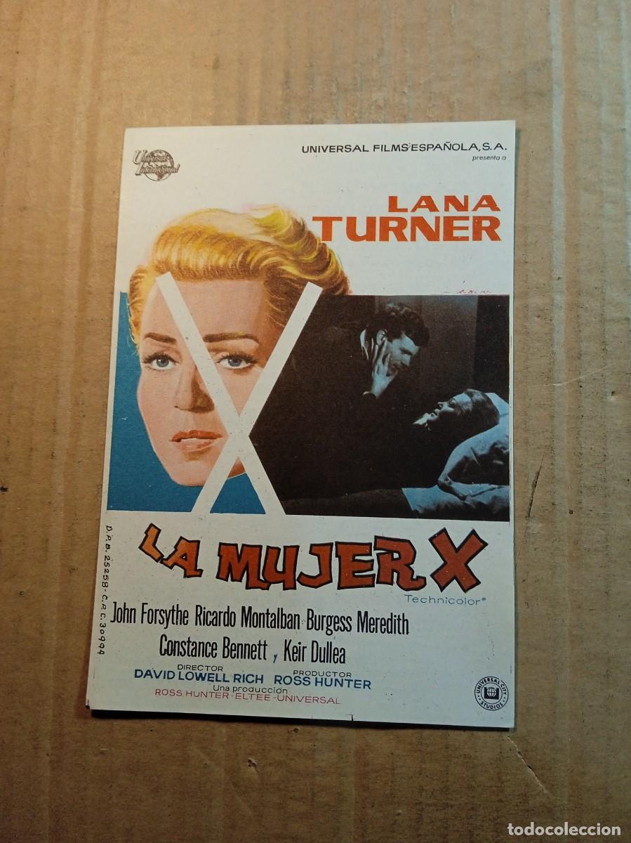 Cinema: FOLLETO DE MANO CON PUBLICIDAD LA MUJER X