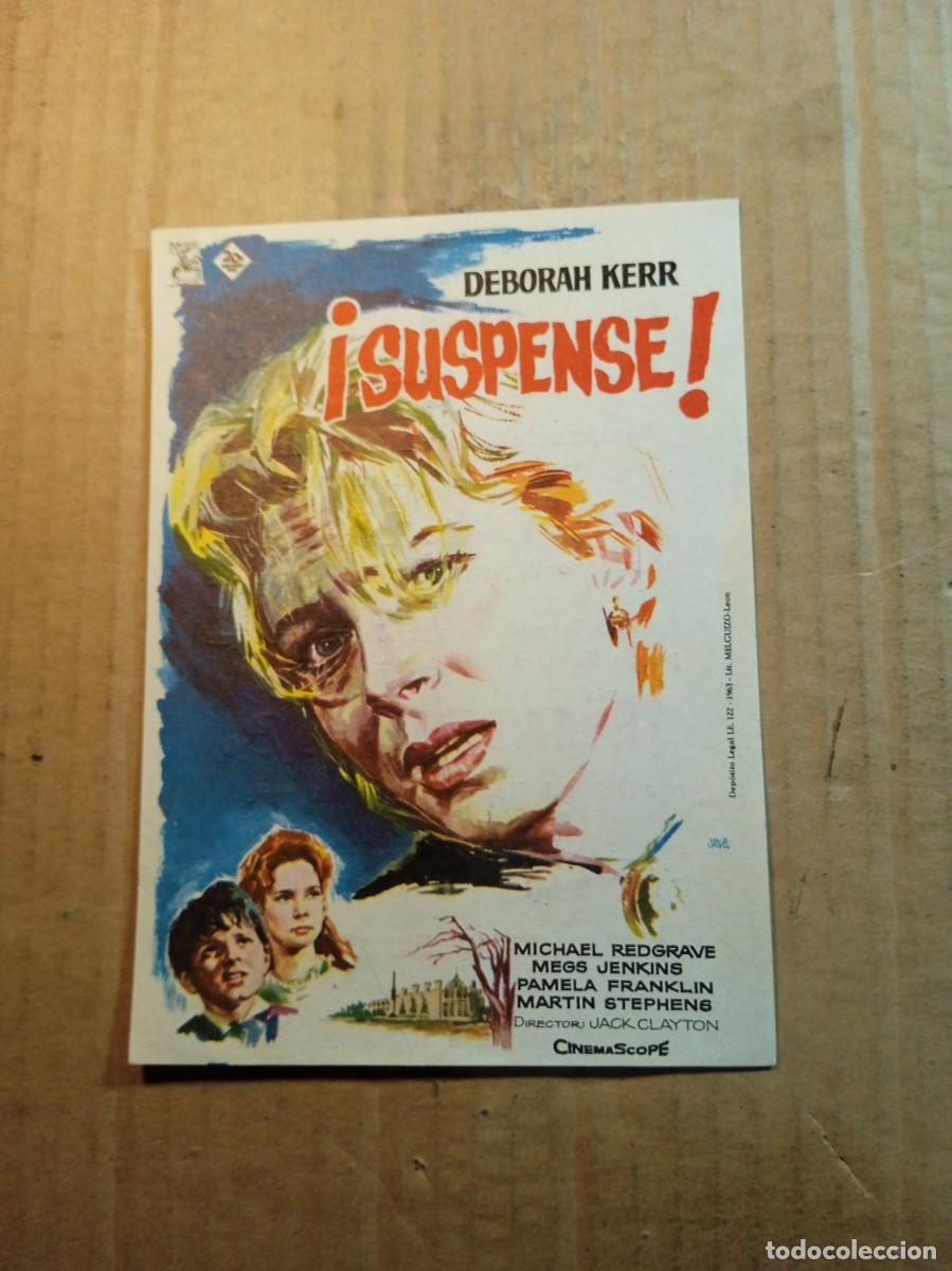 Cinema: FOLLETO DE MANO CON PUBLICIDAD SUSPENSE