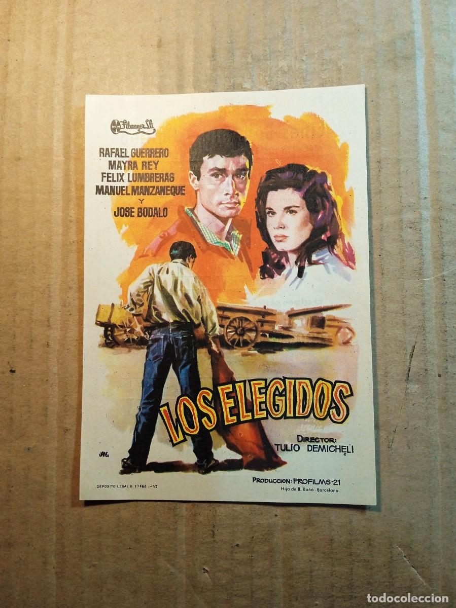 Cine: FOLLETO DE MANO CON PUBLICIDAD LOS ELEGIDOS - Foto 1