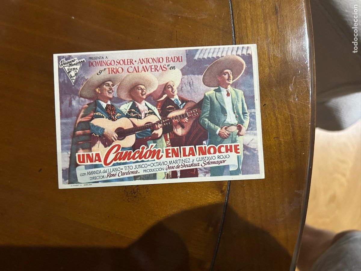 Cine: 1513 UNA CANCION EN LA NOCHE SIN PUBLICIDAD BUEN ESTADO