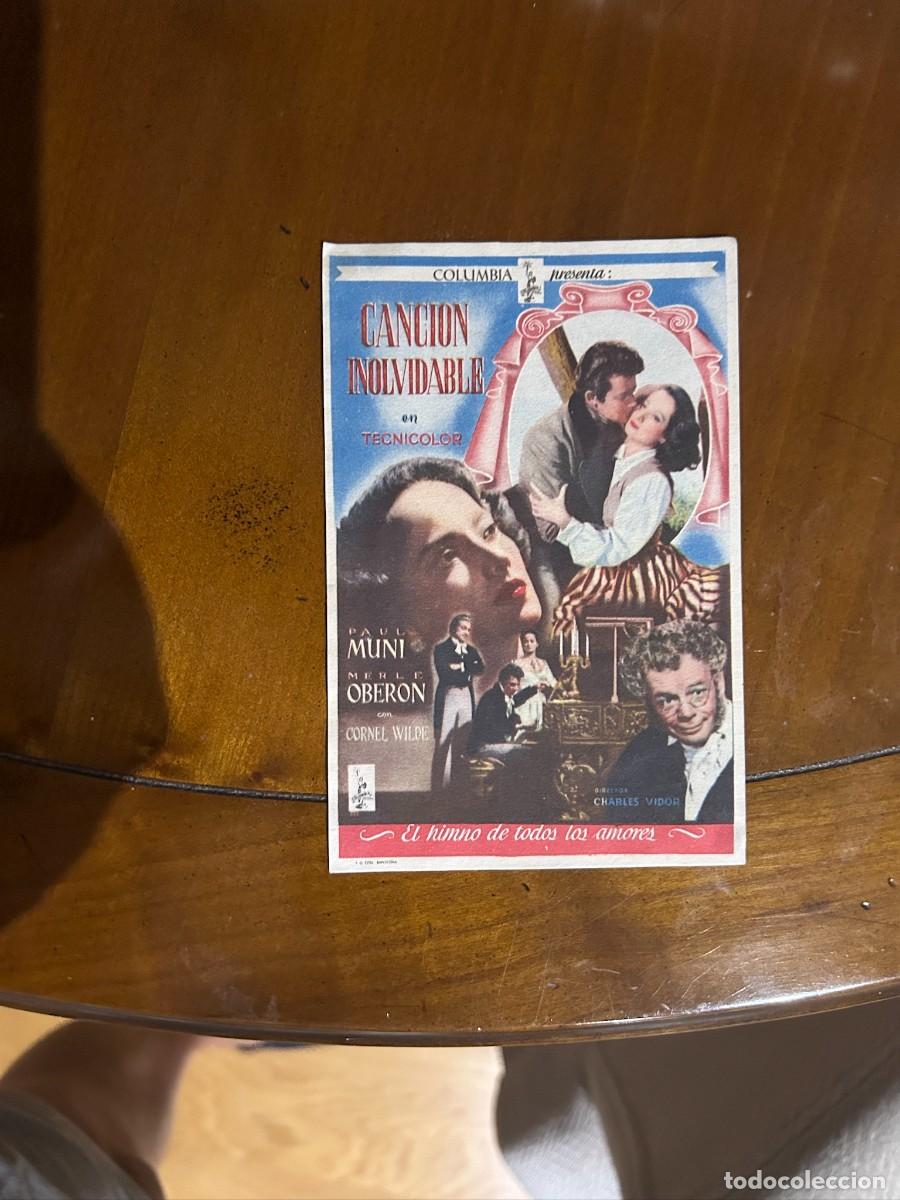Cine: 1.517 CANCION INOLVIDABLE SIN PUBLICIDAD BUEN ESTADO