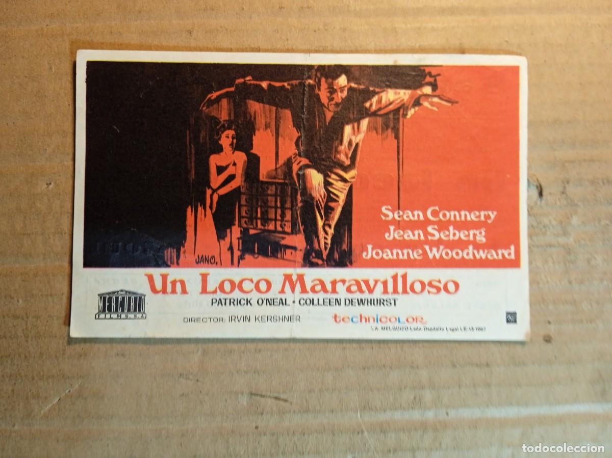  Flyers Publicitaires de films Anciens: FOLLETO DE MANO CON PUBLICIDAD UN LOCO MARAVILLOSO