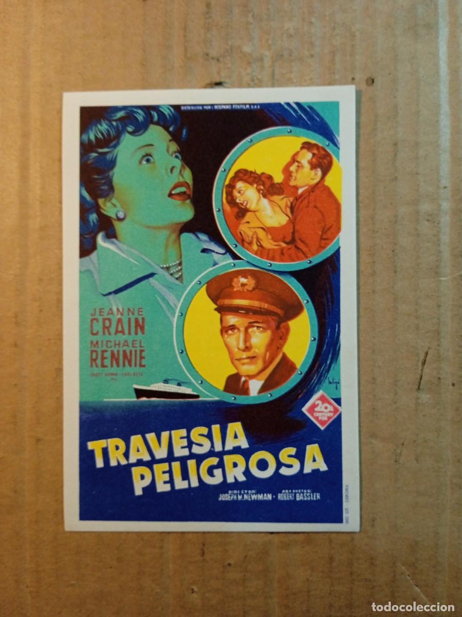 Cine: FOLLETO DE MANO CON PUBLICIDAD TRAVES&Iacute;A PELIGROSA