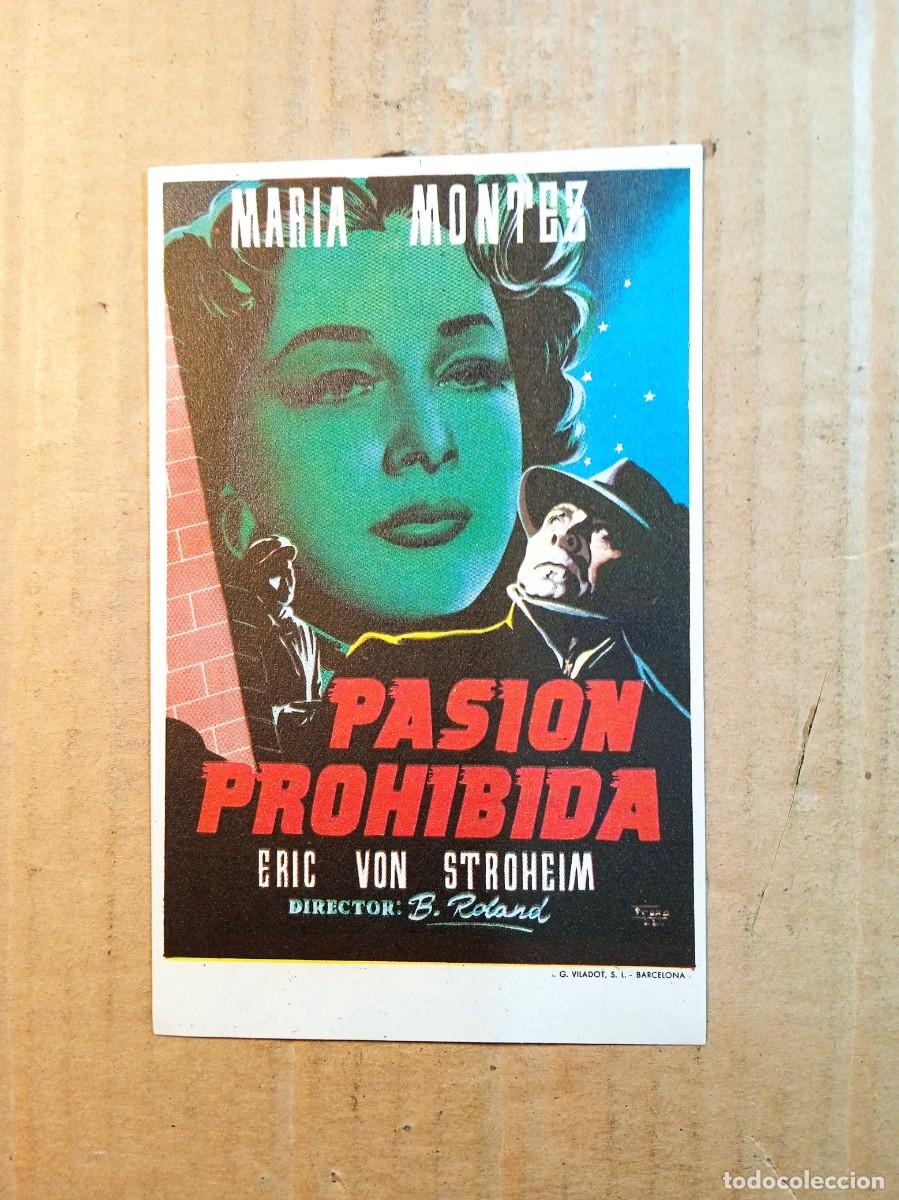 Cine: FOLLETO DE MANO CON PUBLICIDAD PASION PROHIBIDA