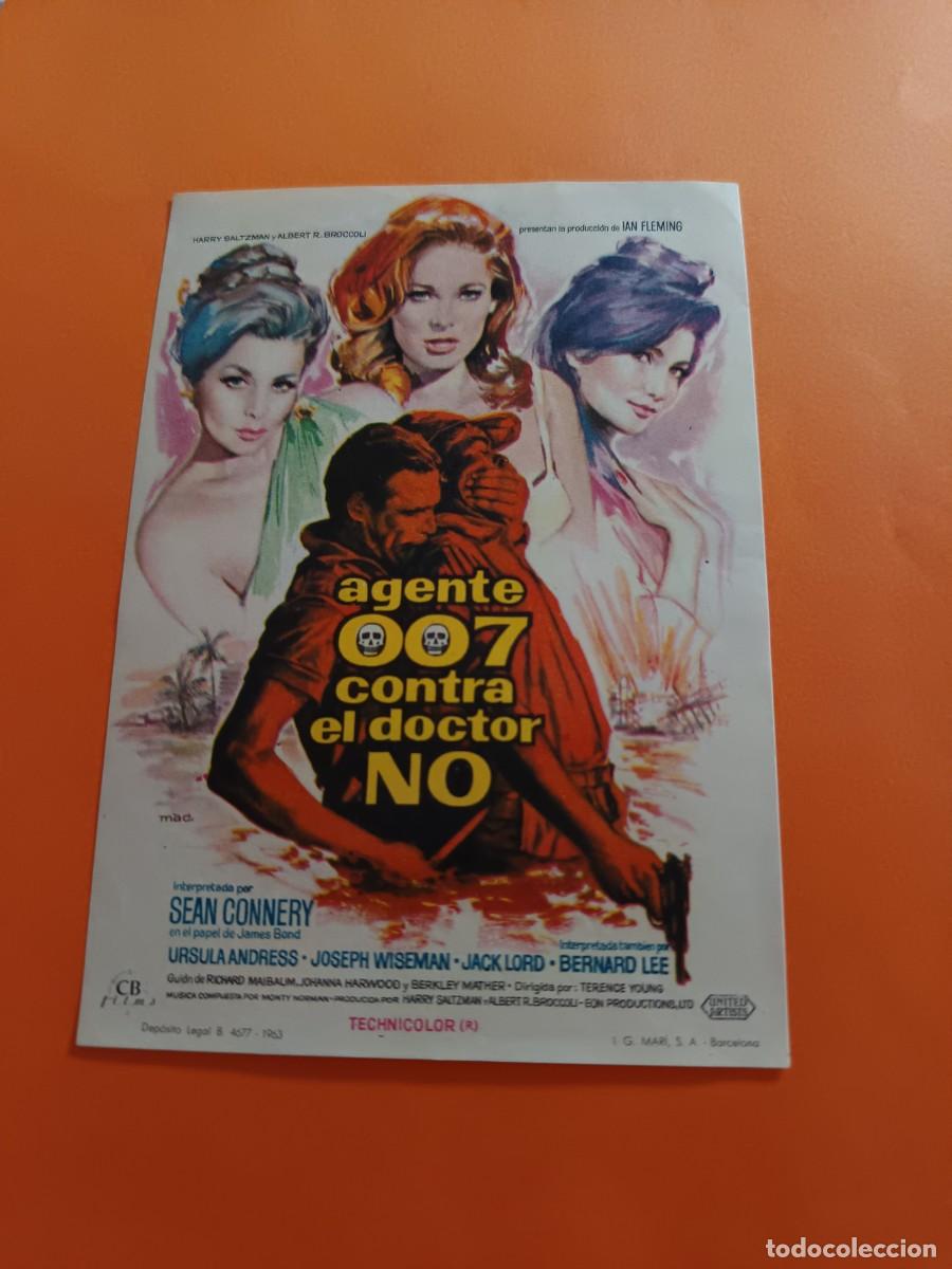 Cine: PROGRAMA DE CINE AGENTE 007 CONTRA EL DOCTOR NO JAMES BOND SEAN CONNERY