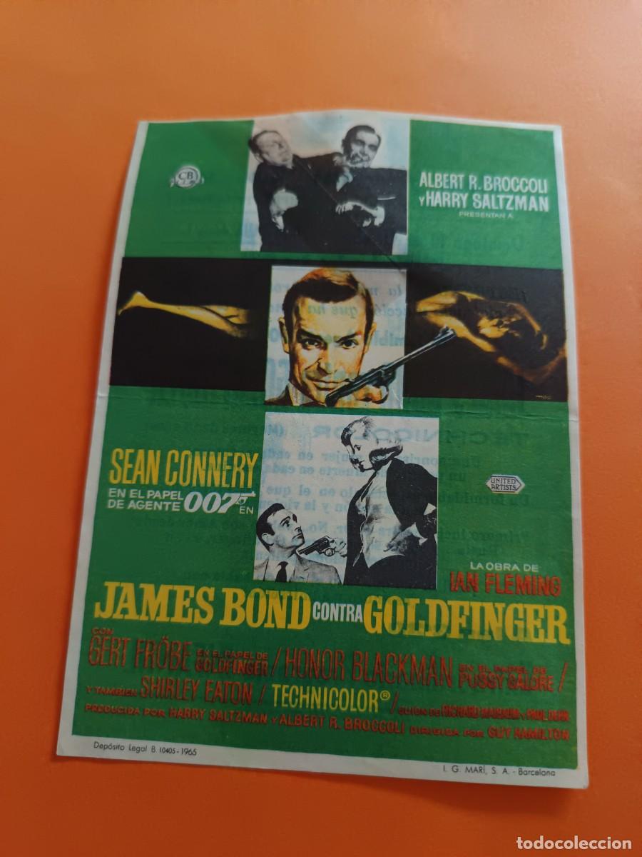 Cine: PROGRAMA DE CINE JAMES BOND CONTRA GOLDFINGER SEAN CONNERY