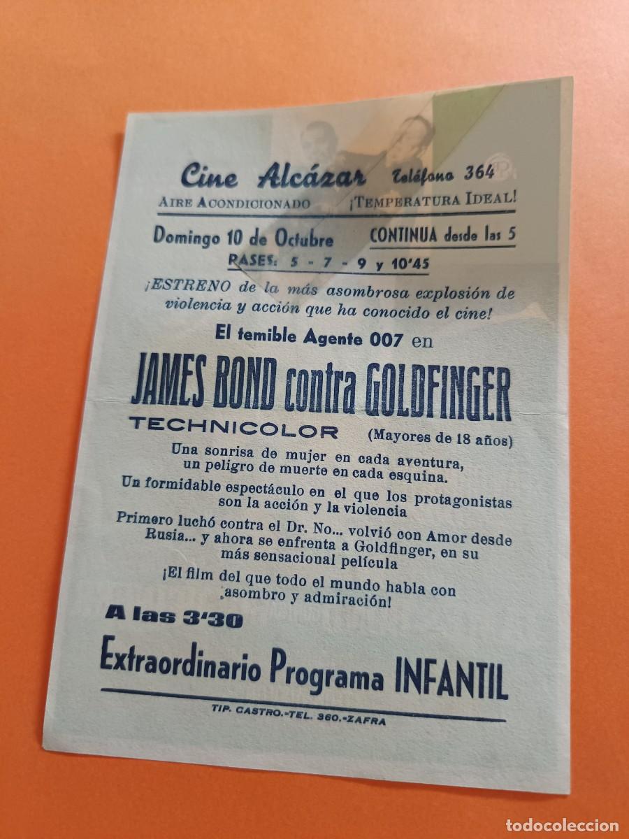 Cine: PROGRAMA DE CINE JAMES BOND CONTRA GOLDFINGER SEAN CONNERY - Foto 2