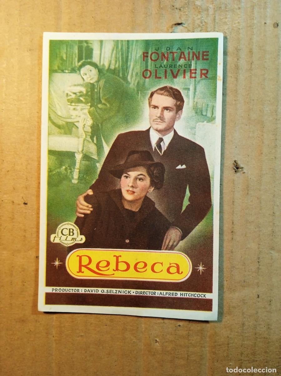  Flyers Publicitaires de films Anciens: FOLLETO DE MANO CON PUBLICIDAD REBECA