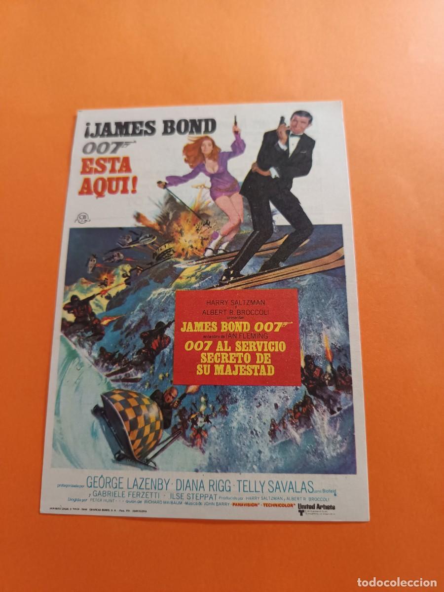 Cine: PROGRAMA DE CINE JAMES BOND 007 AL SERVICIO DE SU MAJESTAD GEORGE LAZENBY