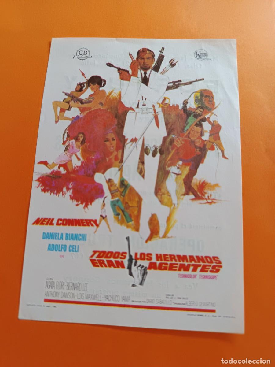 Cine: PROGRAMA DE CINE TODOS LOS HERMANOS ERAN AGENTES NEIL CONNERY