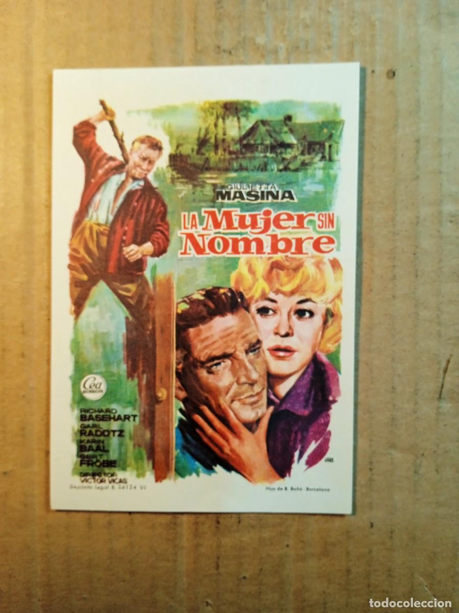  Flyers Publicitaires de films Anciens: FOLLETO DE MANO CON PUBLICIDAD LA MUJER SIN NOMBRE