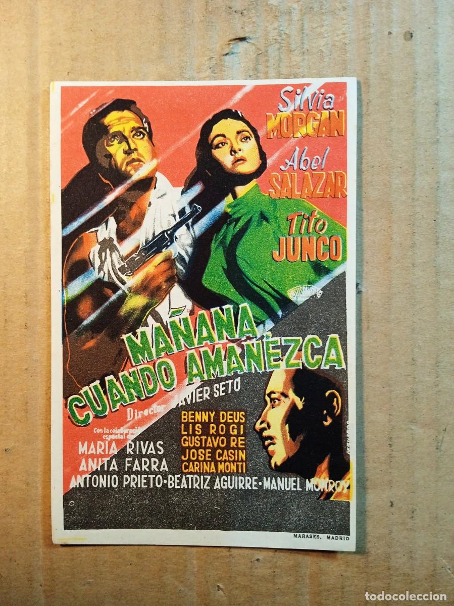  Flyers Publicitaires de films Anciens: FOLLETO DE MANO CON PUBLICIDAD MA&Ntilde;ANA CUANDO AMANEZCA