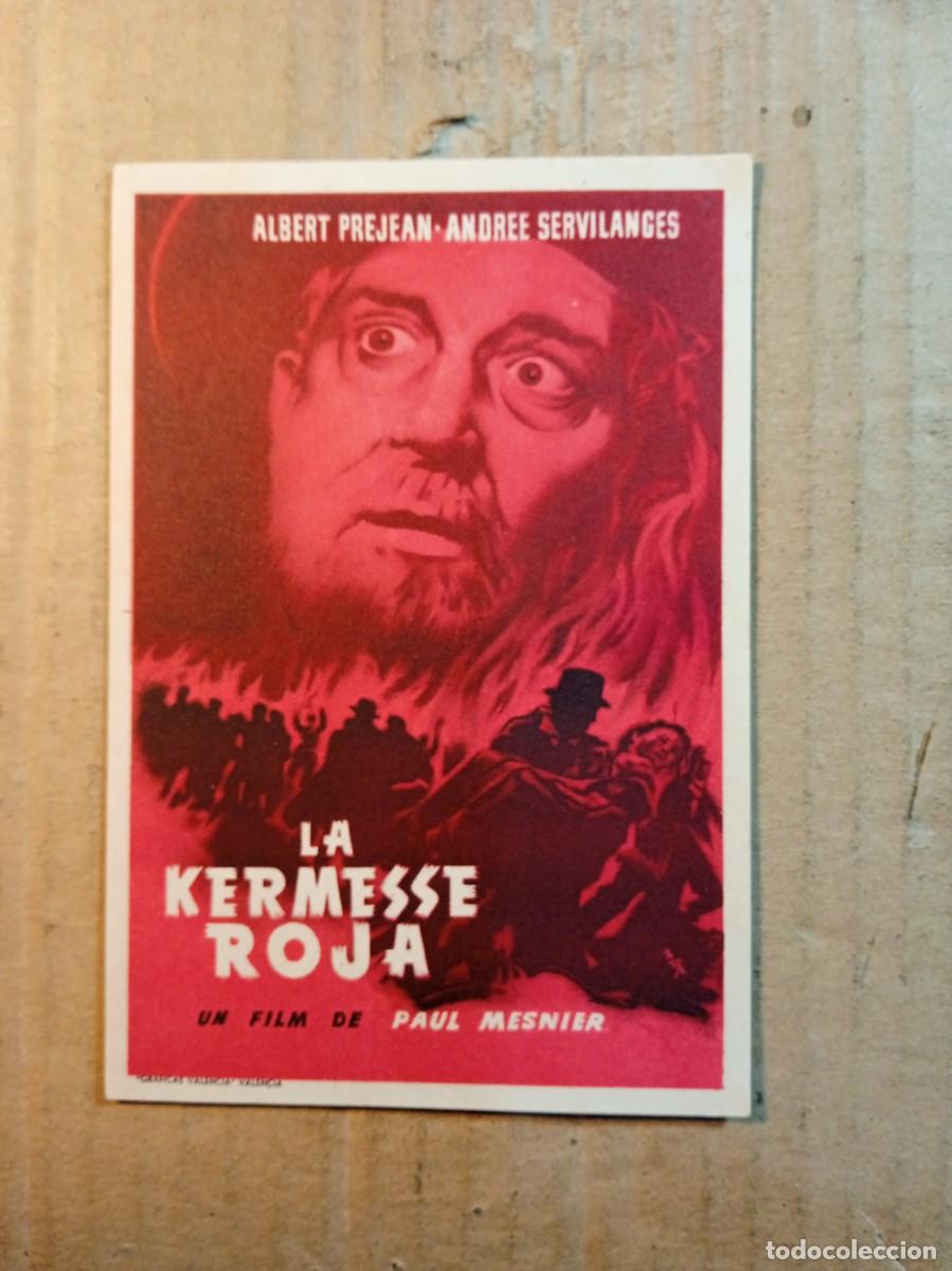  Flyers Publicitaires de films Anciens: FOLLETO DE MANO CON PUBLICIDAD LA KERMESSE ROJA