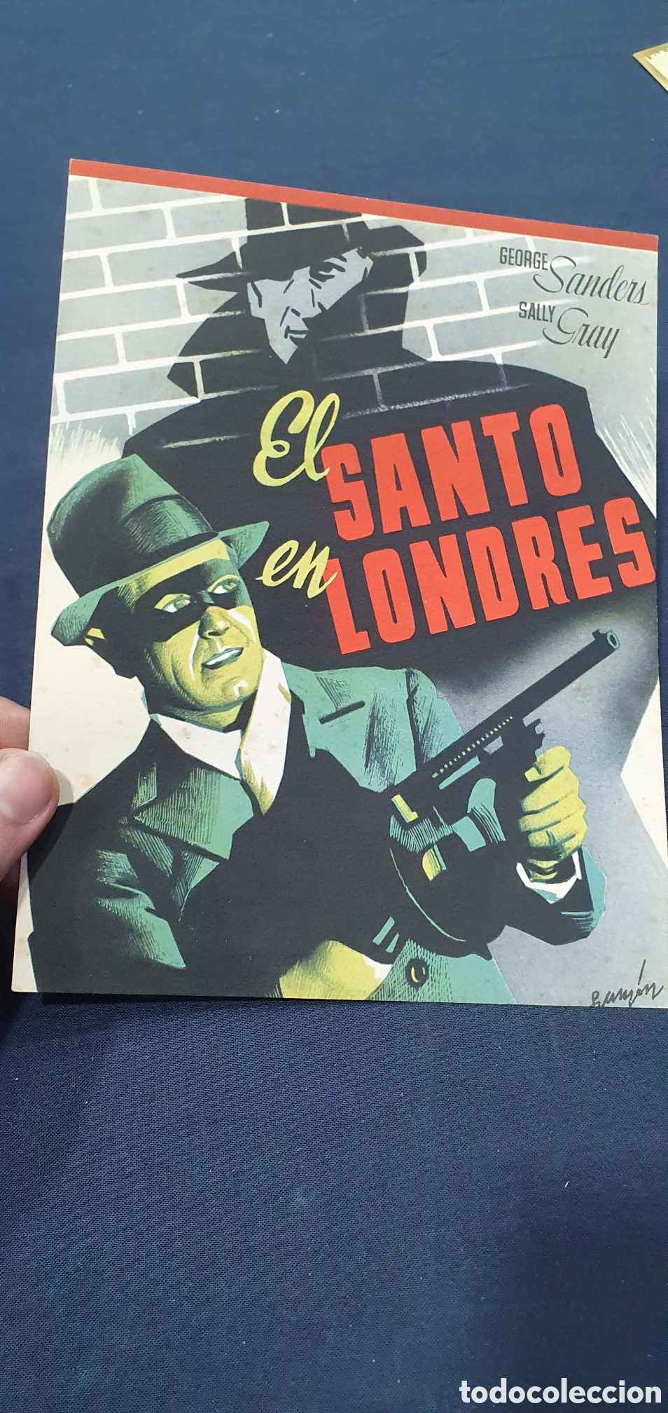Cine: Programa de mano. El Santo en Londres. (L137)