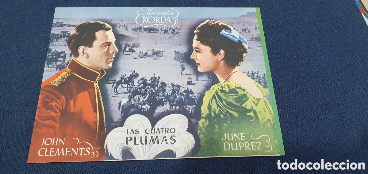 Cine: Programa de mano. Las cuatro plumas. (L137) - Foto 1