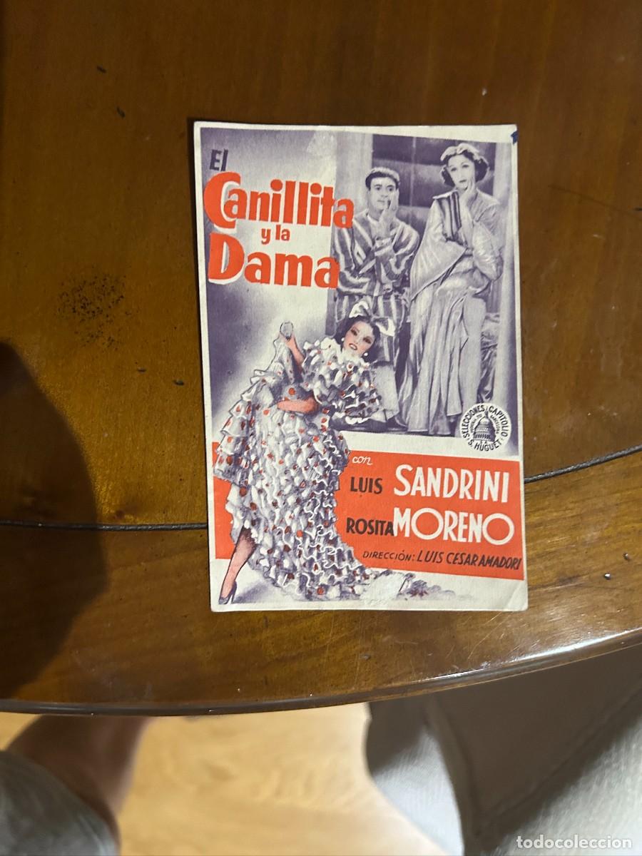 Cine: 1534 el canillita y la dama cine dorado zaragoza con publicidad buen estado