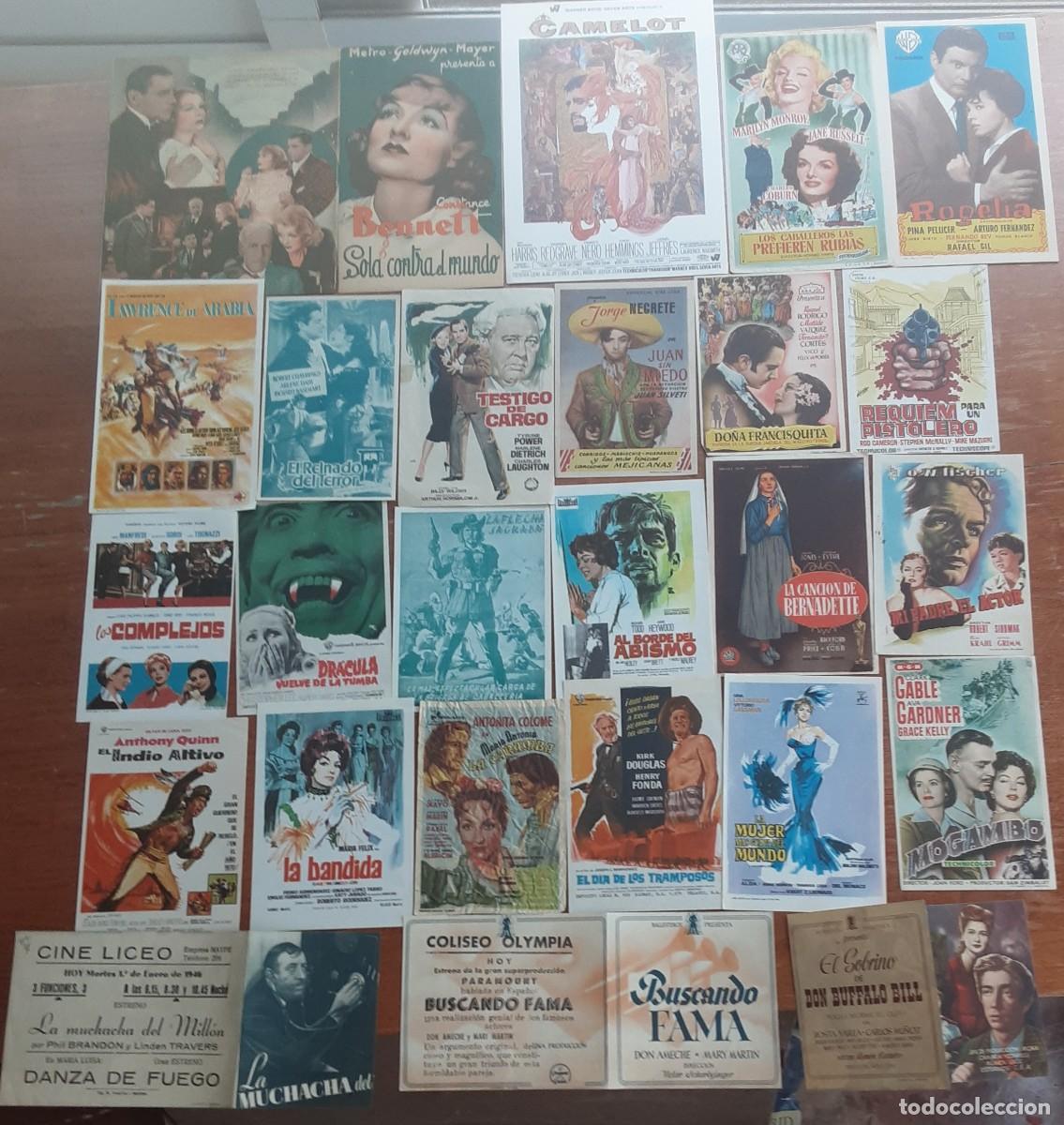 Cinema: Lote de 101 programas de cine originales algunos dobles