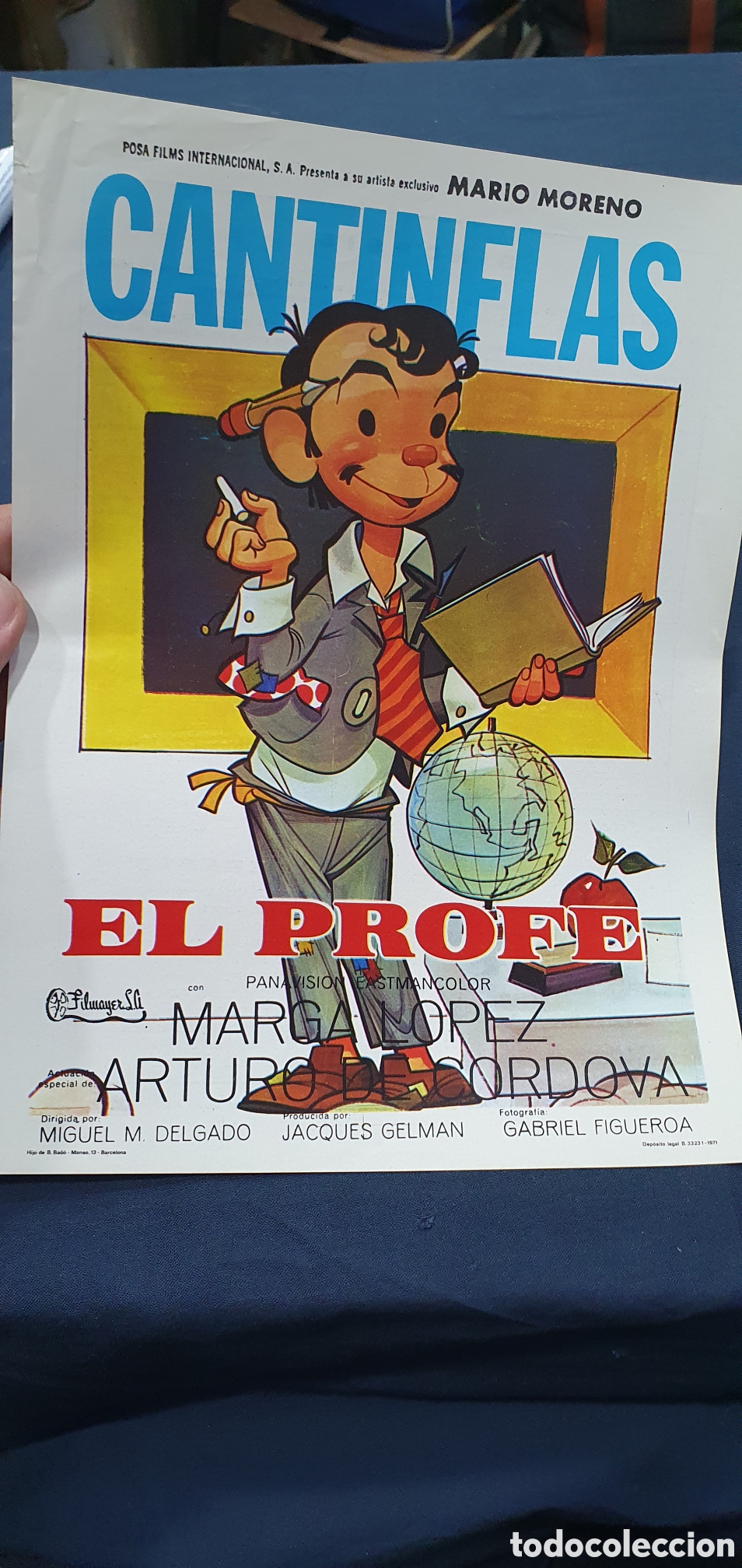 Cine: Folleto de mano Cantinflas. El profe. (L137)