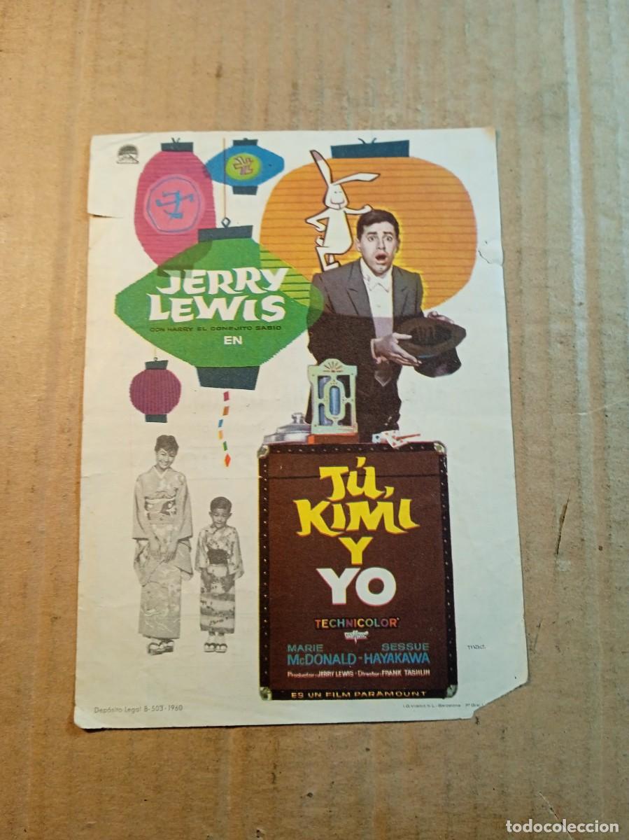  Foglietti di film di film antichi di cinema: FOLLETO DE MANO CON PUBLICIDAD TU KIMI Y YO