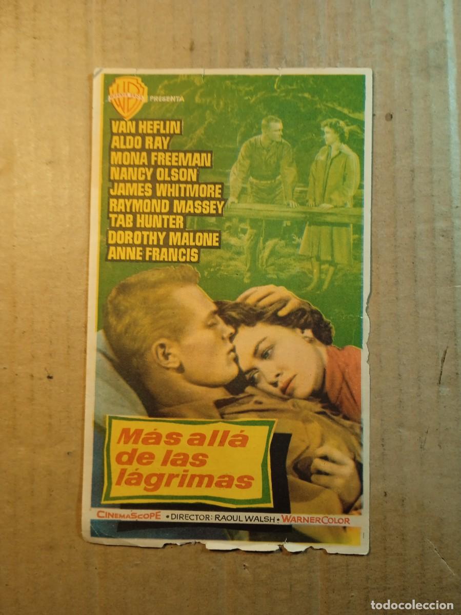  Foglietti di film di film antichi di cinema: FOLLETO DE MANO CON PUBLICIDAD MAS ALLA DE LAS LAGRIMAS