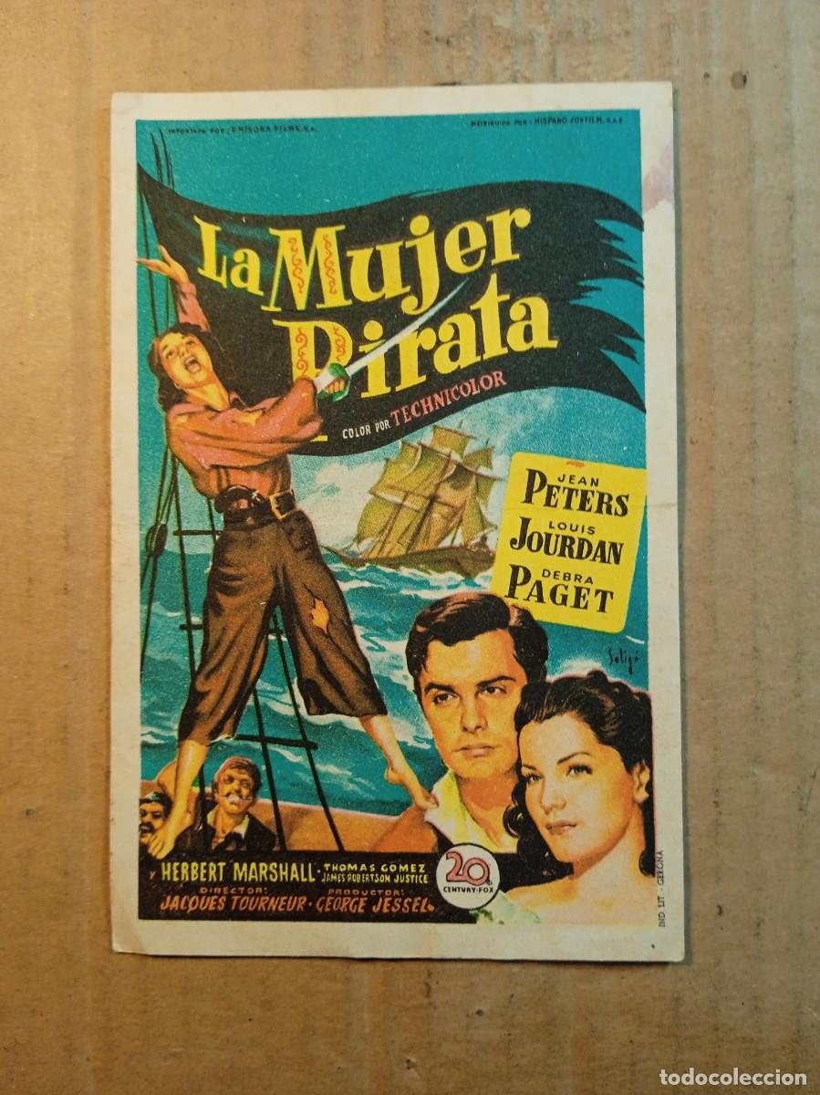Cine: FOLLETO DE MANO CON PUBLICIDAD LA MUJER PIRATA