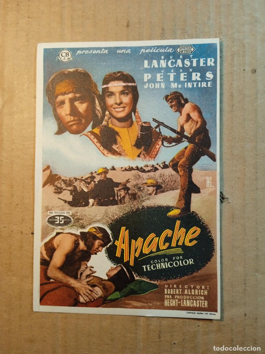 Cine: FOLLETO DE MANO CON PUBLICIDAD APACHE - Foto 1