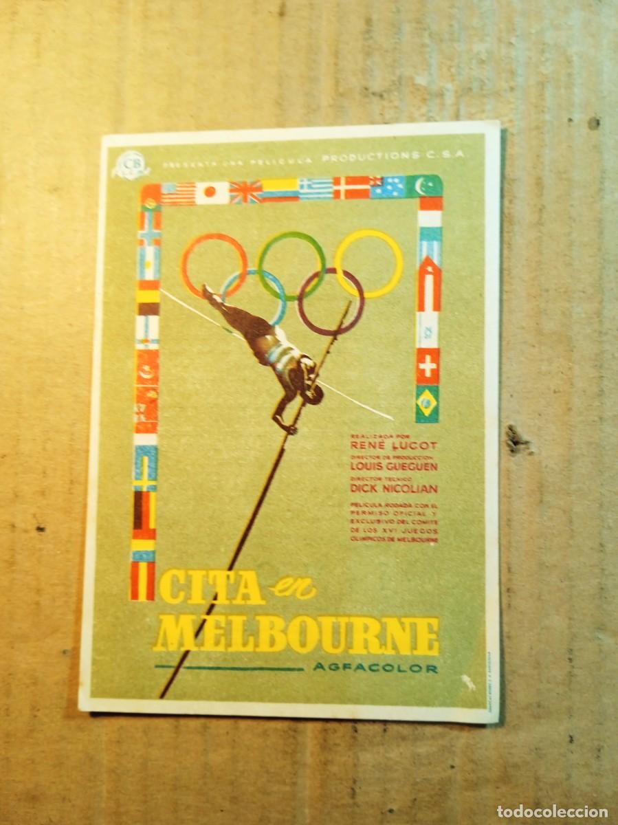  Flyers Publicitaires de films Anciens: FOLLETO DE MANO CON PUBLICIDAD CITA EN MELBOURNE