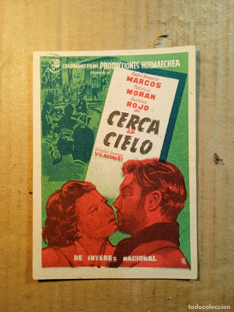 Cinema: FOLLETO DE MANO CON PUBLICIDAD CERCA DEL CIELO