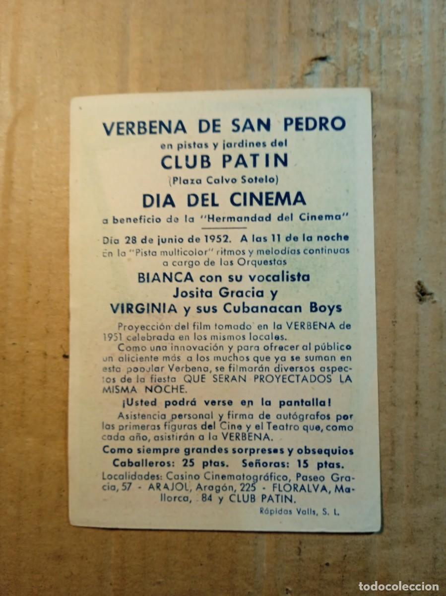 Cine: FOLLETO DE MANO CON PUBLICIDAD CERCA DEL CIELO - Foto 2